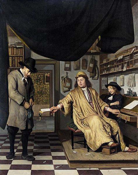 Job Adriaenszoon Berckheyde A Notary in His Office oil painting picture